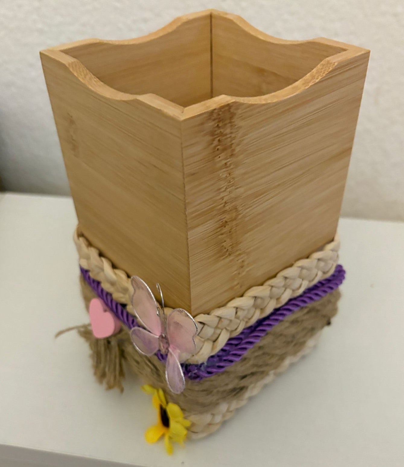 ACCESORIO DE COCINA DE BAMBU DECORADO