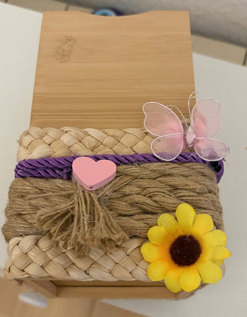 ACCESORIO DE COCINA DE BAMBU DECORADO