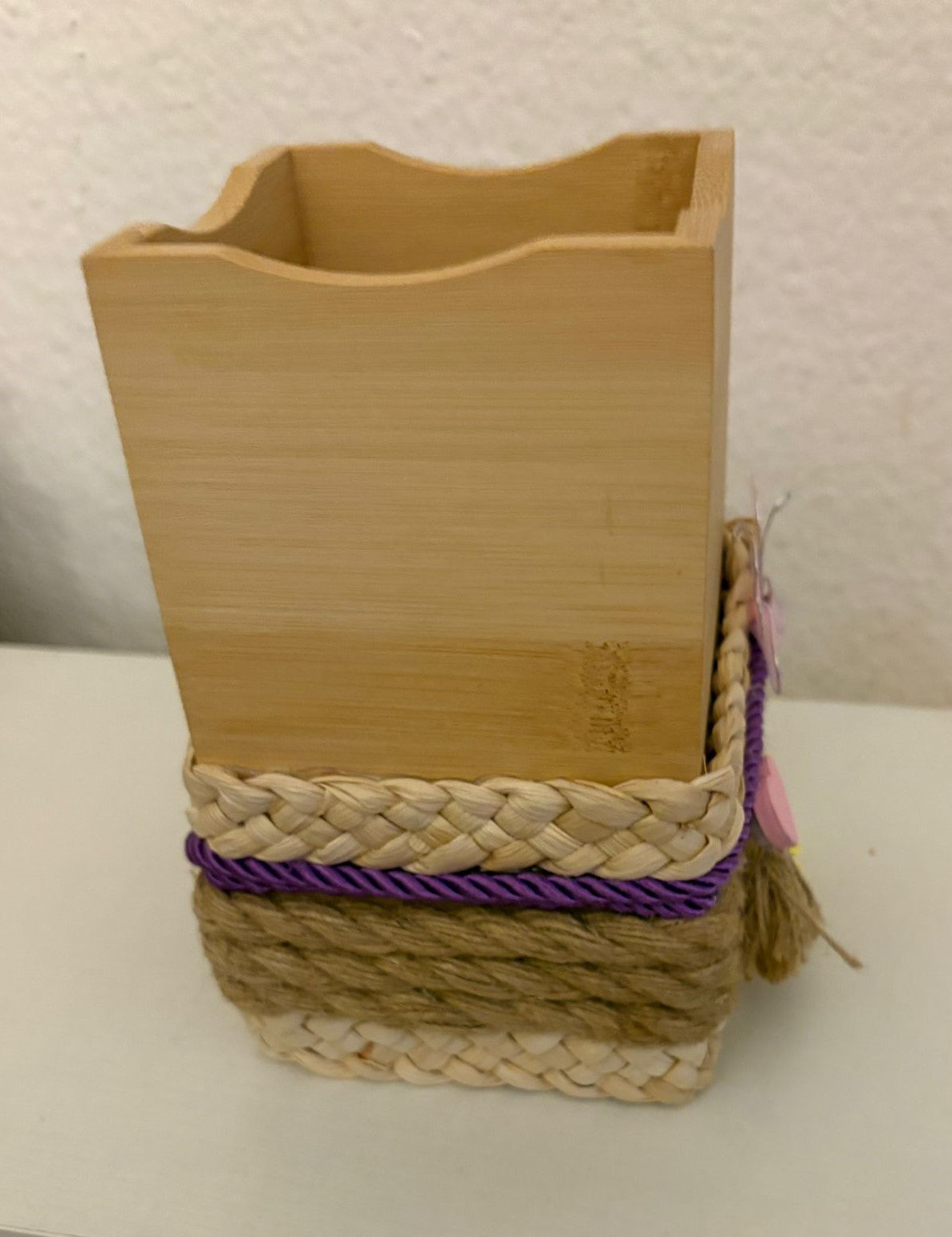 ACCESORIO DE COCINA DE BAMBU DECORADO